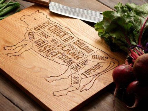 Sunflower laser engraved bamboo high quality cuttingboard