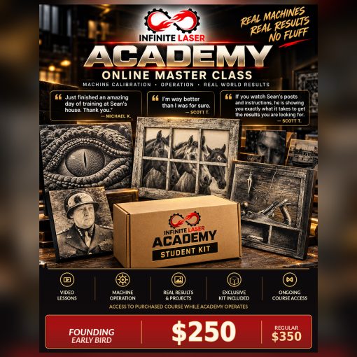 Infinite Laser Academy Master Class and Exclusive Student Kit — founding price $250