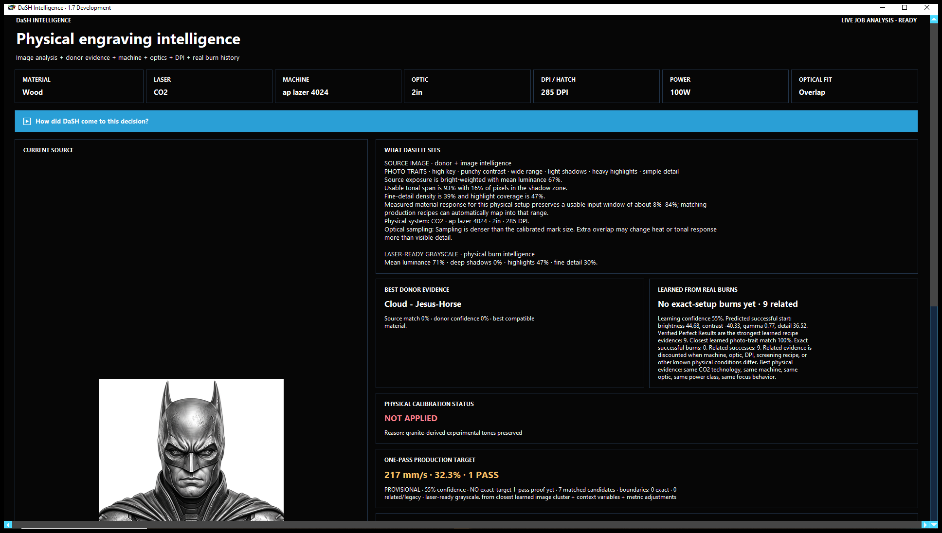DaSH Intelligence: Read the Evidence and Use It — real software screenshot